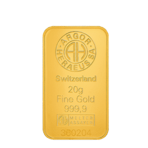 20g 24k Guldtacka Argor-Heraeus